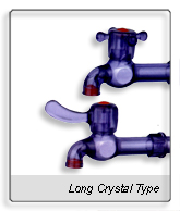 PVC Crystal Long Faucet